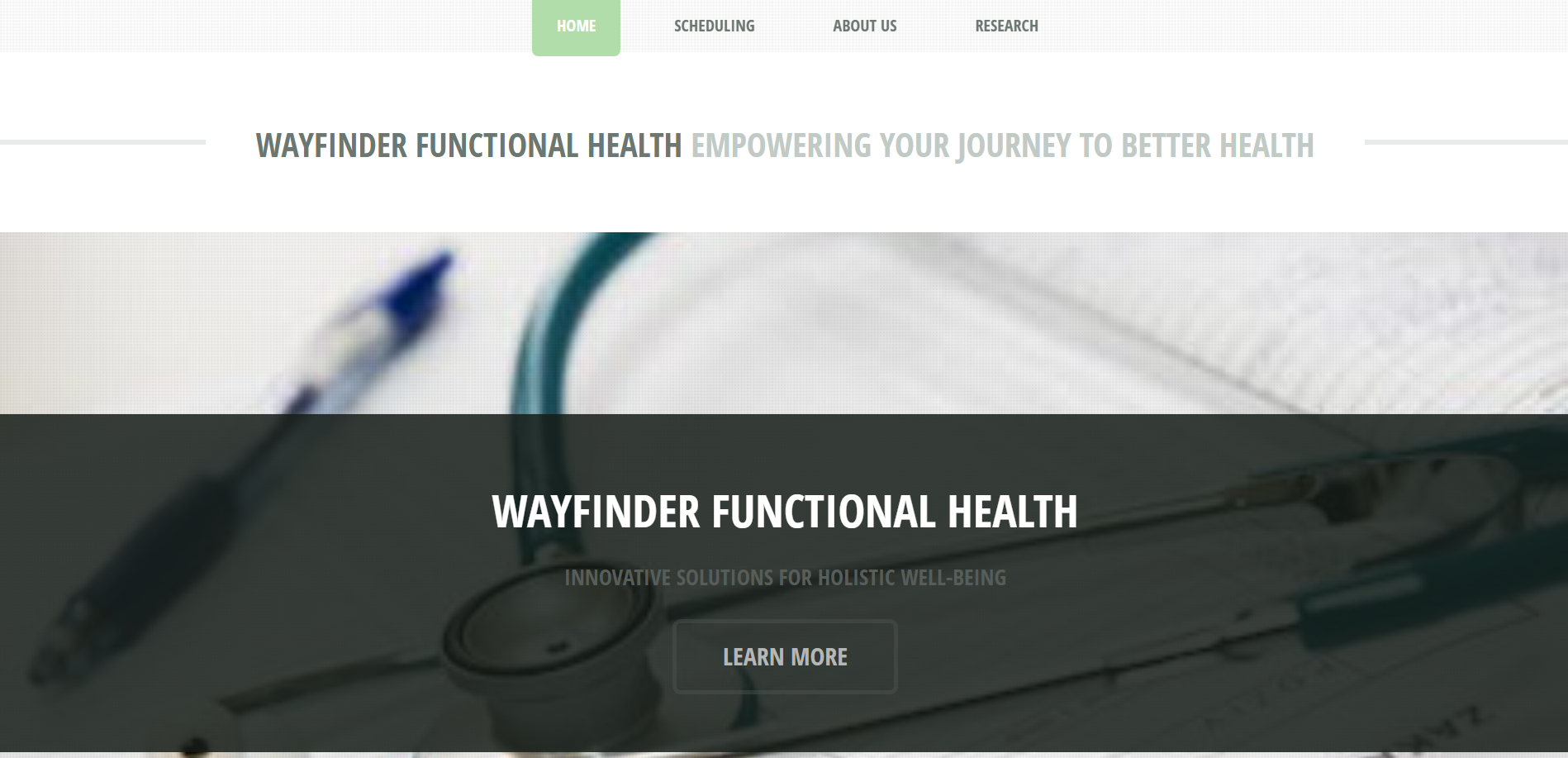 Wayfinder Medical Website